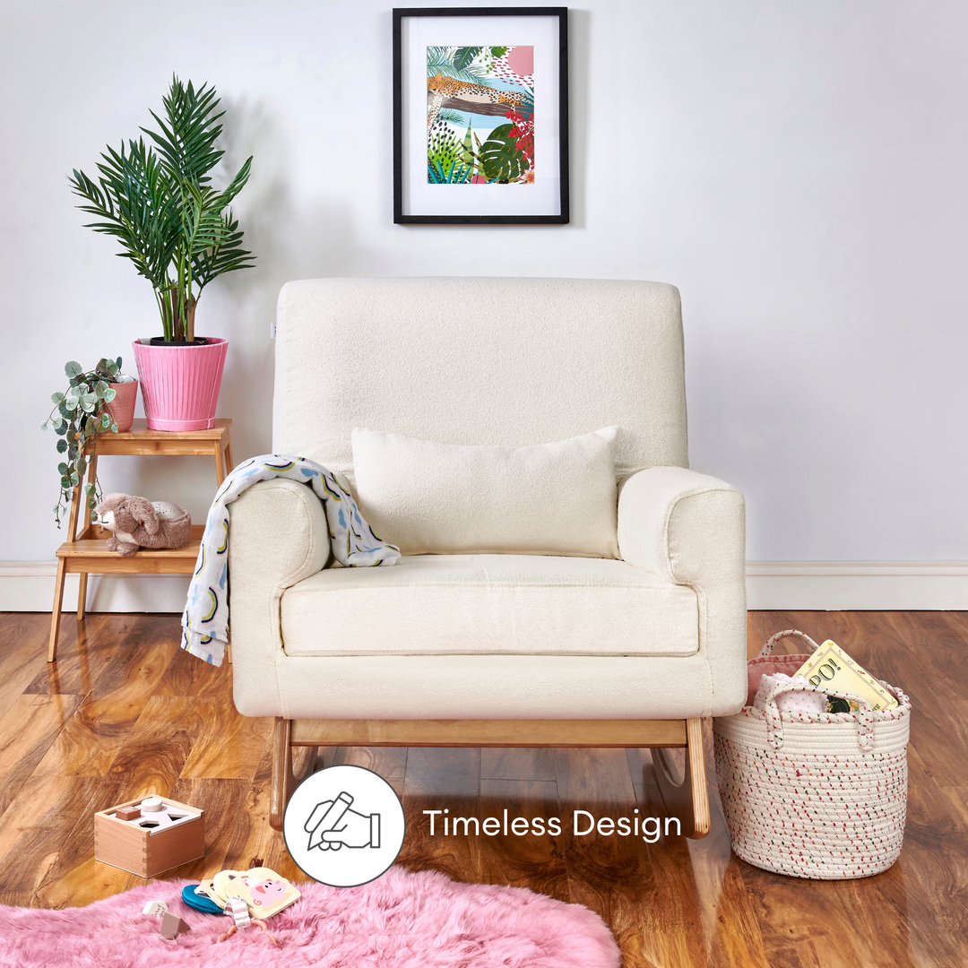 Gaia Baby | Serena Rocking & Nursing Chair and Footstool Set