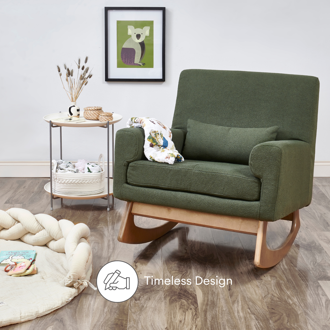 Gaia Baby | Serena Rocking & Nursing Chair and Footstool Set