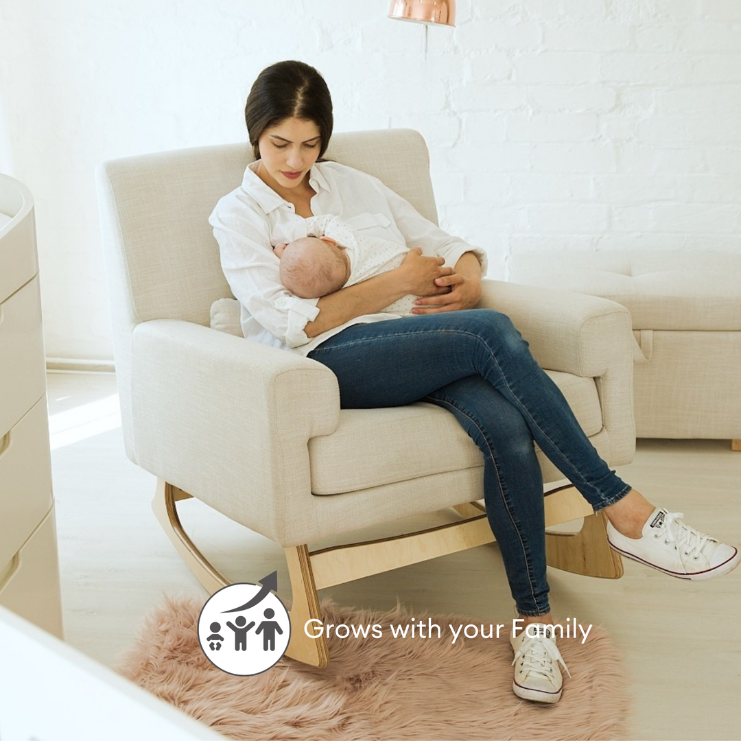 Gaia Baby | Serena Rocking & Nursing Chair and Footstool Set