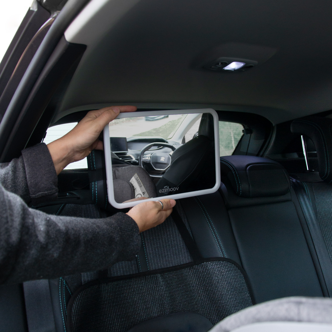 Ezimoov | Baby Car Mirror with LED Pro Light