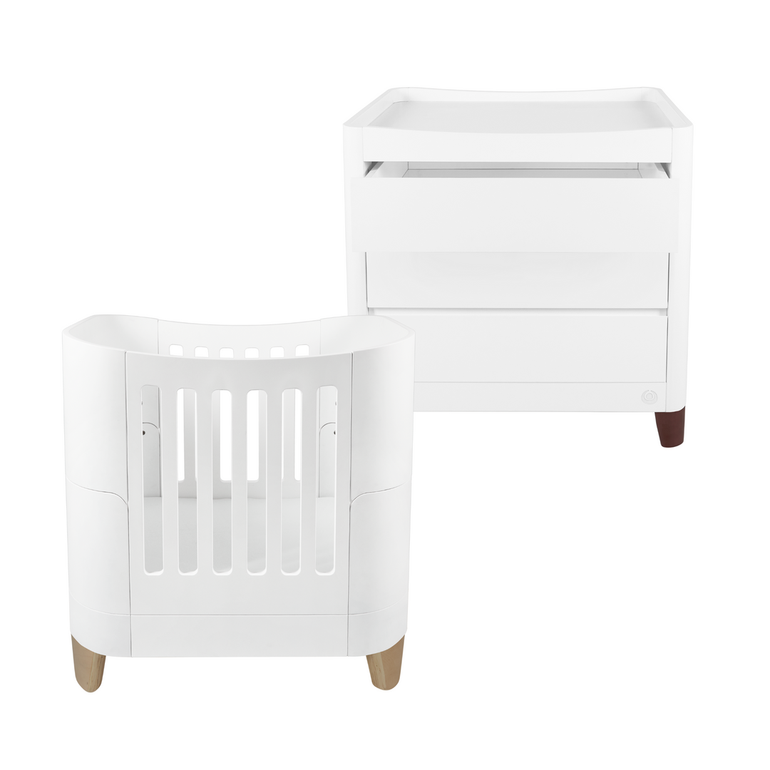 Gaia Baby | Serena Mini Cot & Dresser Set