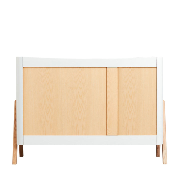 back of the Gaia Baby Hera Dresser Scandi White and Natural