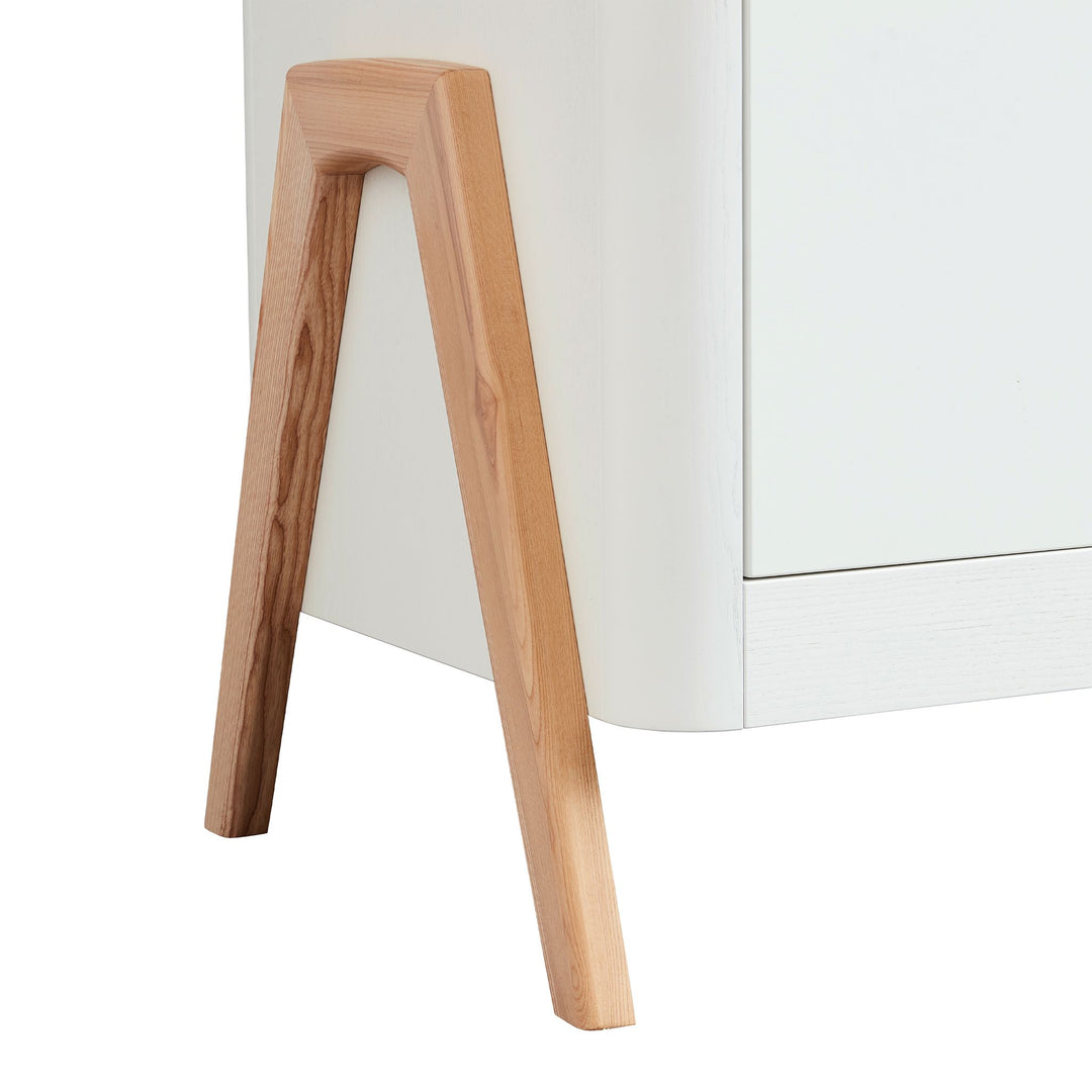 leg of the Gaia Baby Hera Dresser Scandi White and Natural