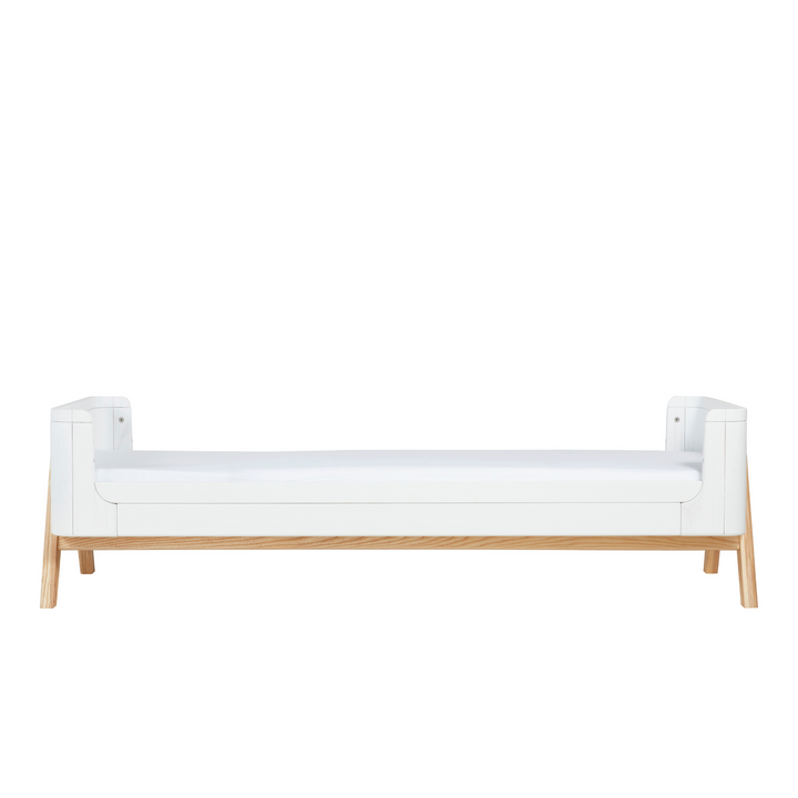 Hera Junior Bed Extension in Scandi White and Natural included as part of Hera Cot Bed making it a Junior Bed