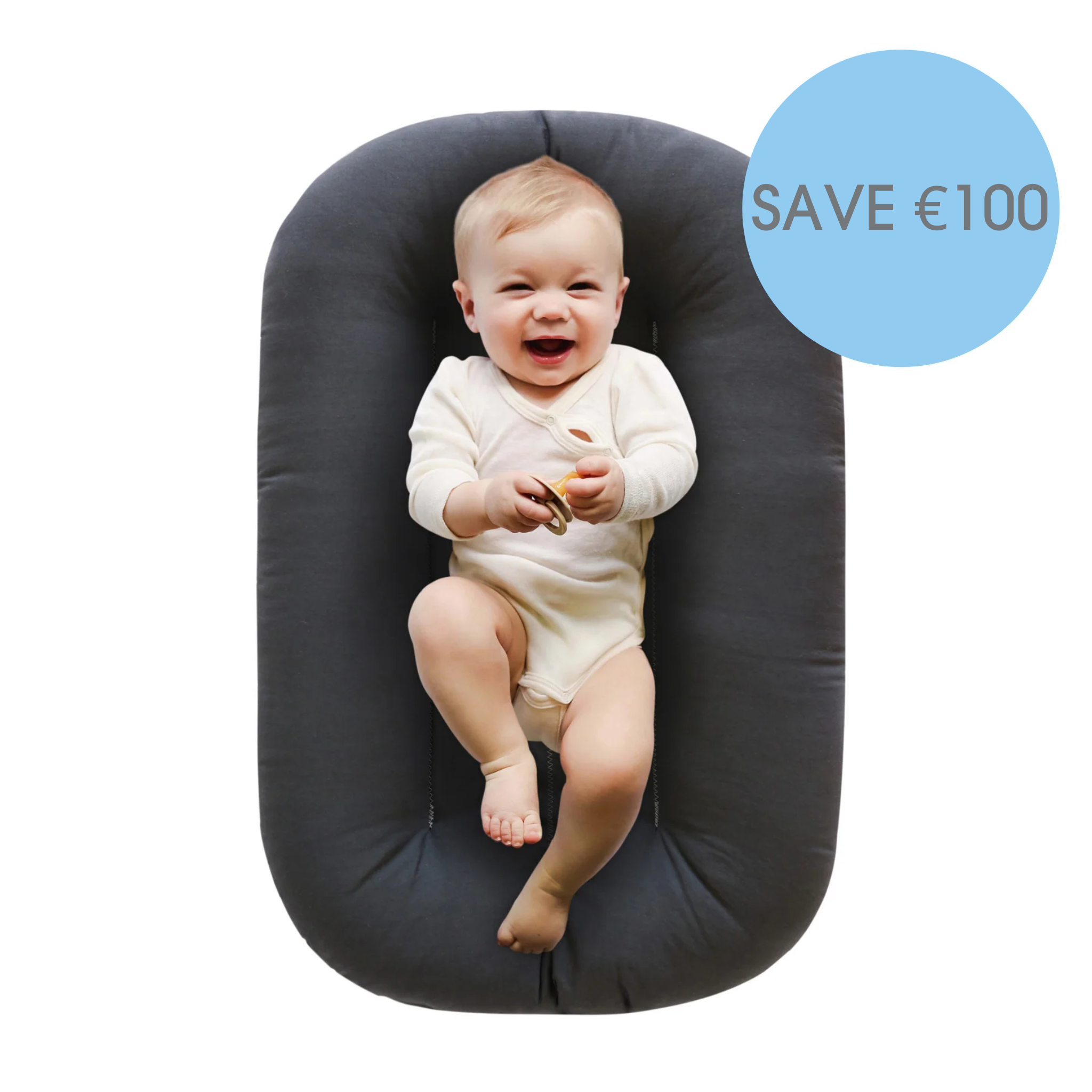 SnuggleMe Infant Lounger with Cover Clever Clogs