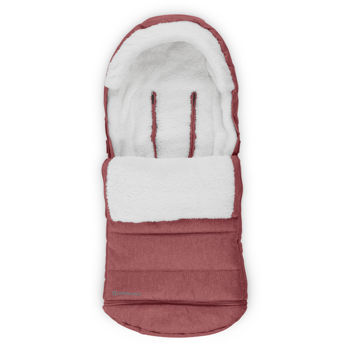 The footmuff in Lucy product shot of it showcasing the soft inner lining