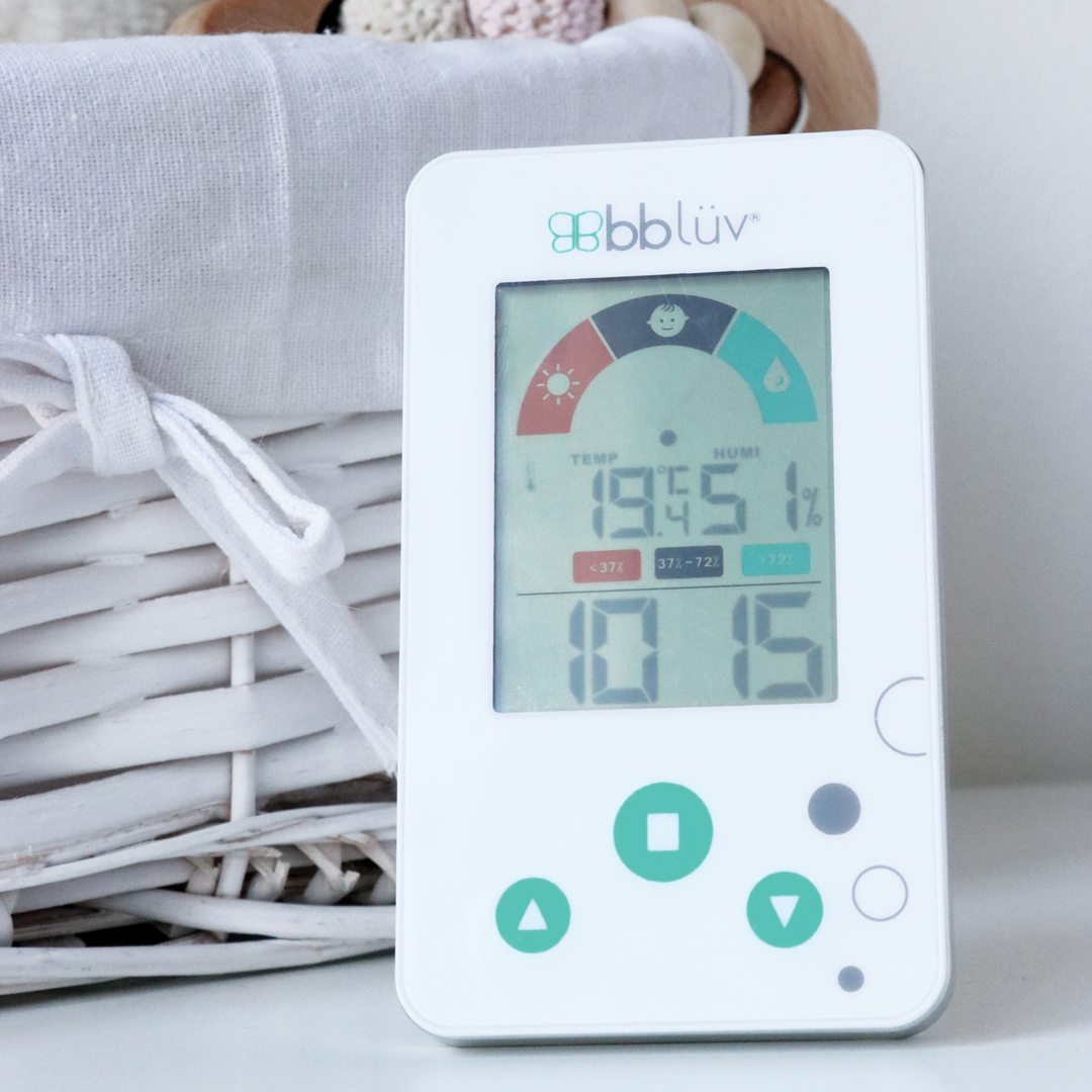 BBluv Igro thermometer & hydrometer in a nursery