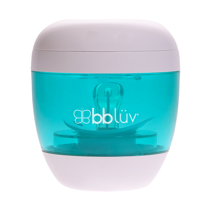 BBLuv Uvi portable steralizer with a soother being steralized.