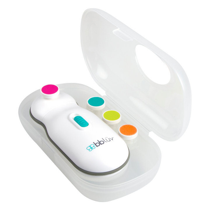BBLuv Trimo electric nail trimmer in the handy case.
