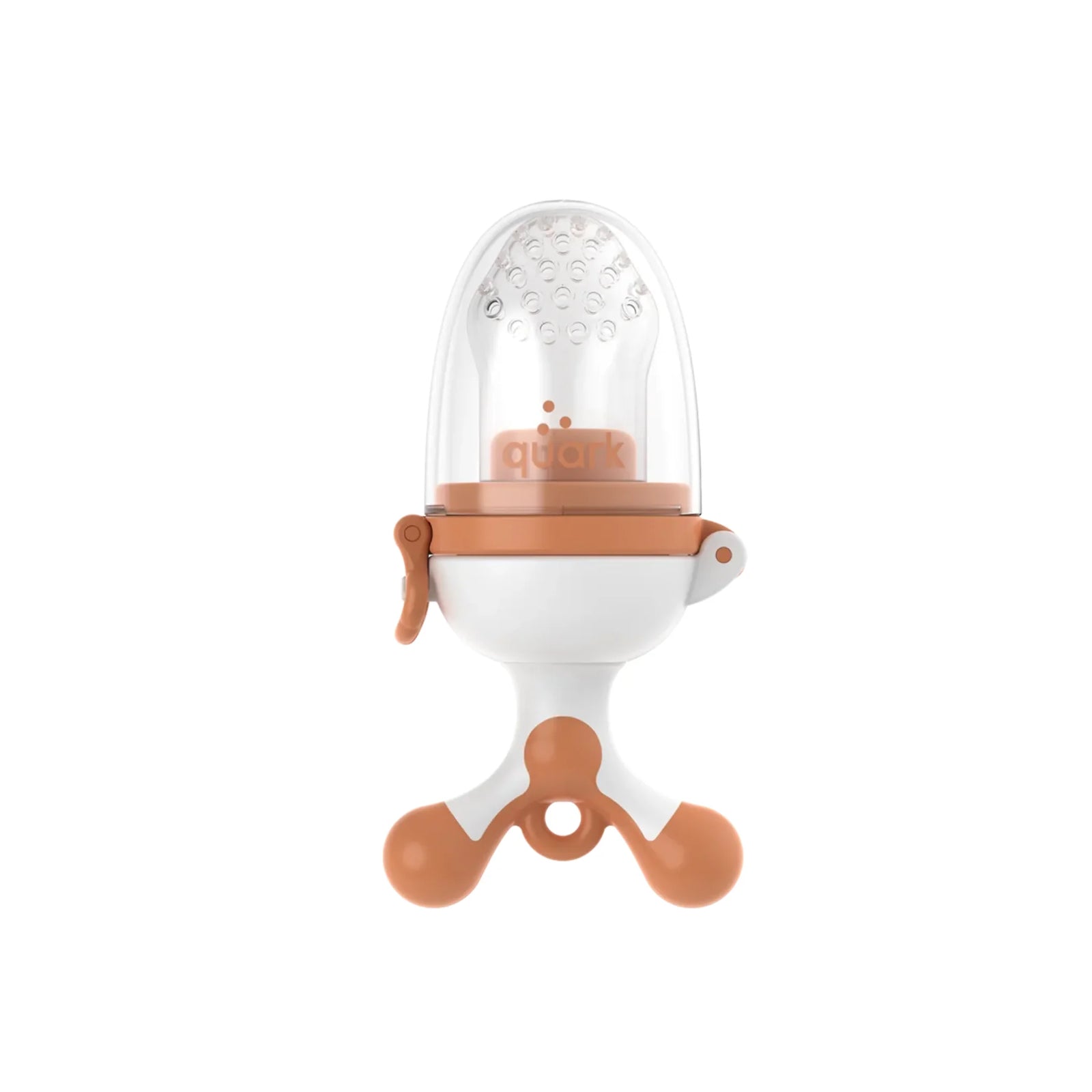 Fruuti by Quark – silicone baby fruit feeder with protective cap for introducing solids, BPA-free teething feeder for safe self-feeding and sensory exploration.