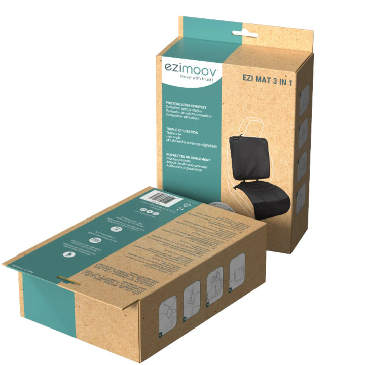 Ezimoov Ezi Mat 3 in 1 car seat protector packaging
