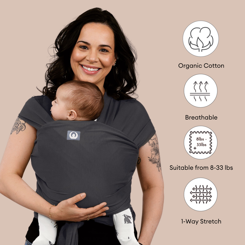 Gaia Baby Stretchy Baby Wrap Organic Cotton Clever Clogs