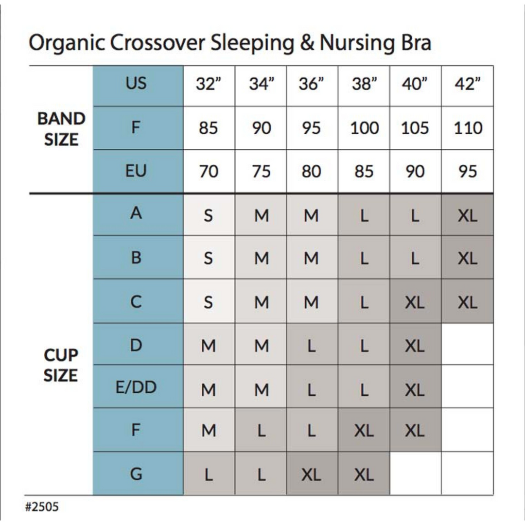 This image of the size chart shows how to find which size of the bra is best for you based on your bra size.