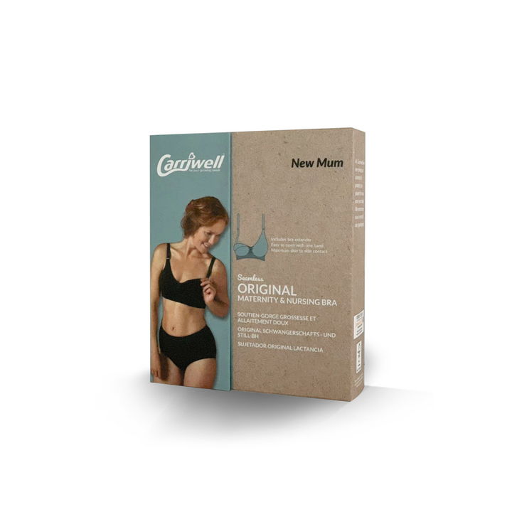 The Carriwell Organic Cotton Maternity Nursing Bra box image.