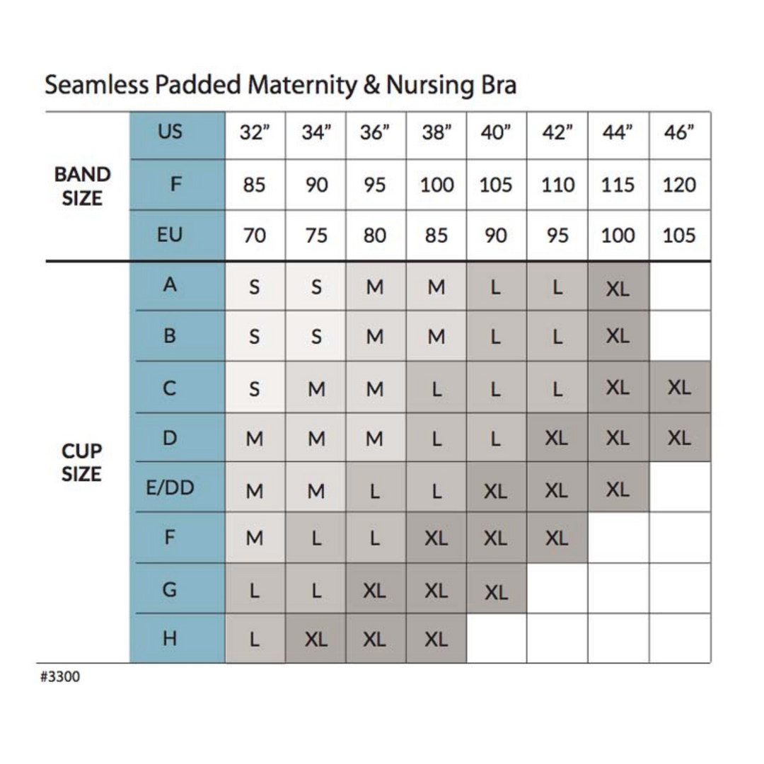 This image is the size chart to find the correct size based on your cup and band size.