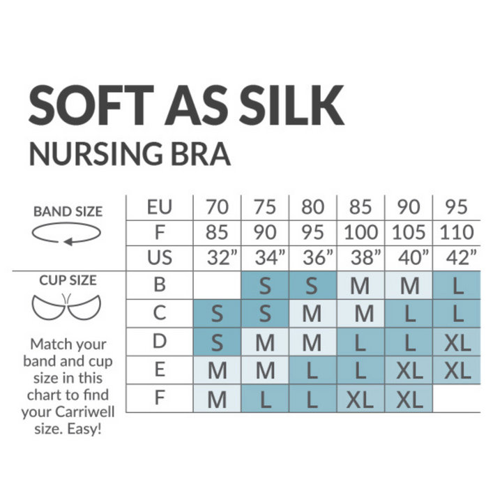 This size chart shows you how to find which size of bra you should go  for based on your band and cup size.