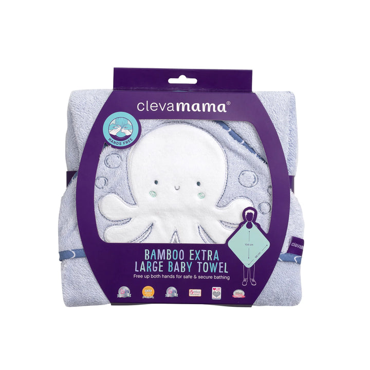 ClevaMama | Bamboo Extra Large Apron Baby Bath Towel