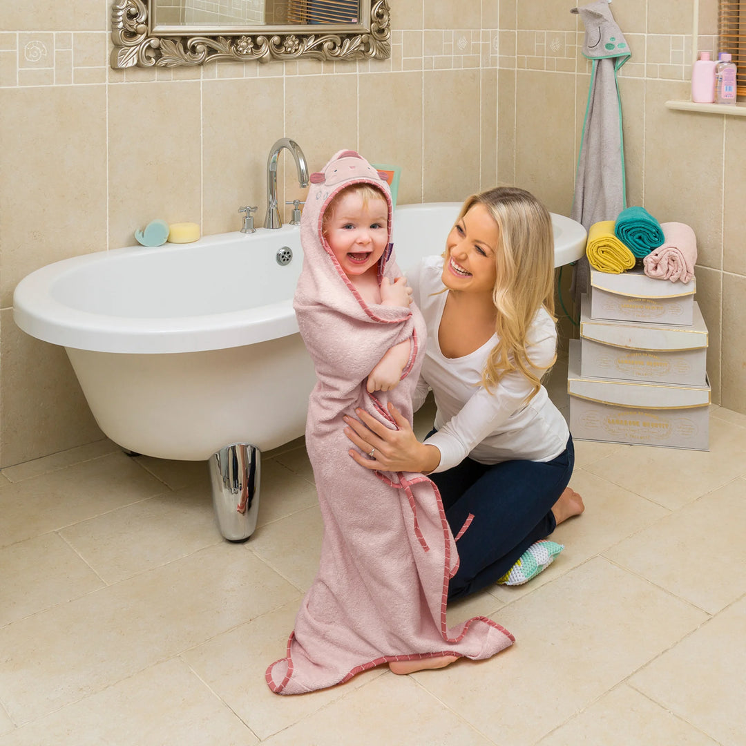 ClevaMama | Bamboo Extra Large Apron Baby Bath Towel