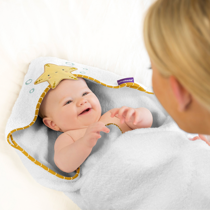 ClevaMama | Bamboo Extra Large Apron Baby Bath Towel