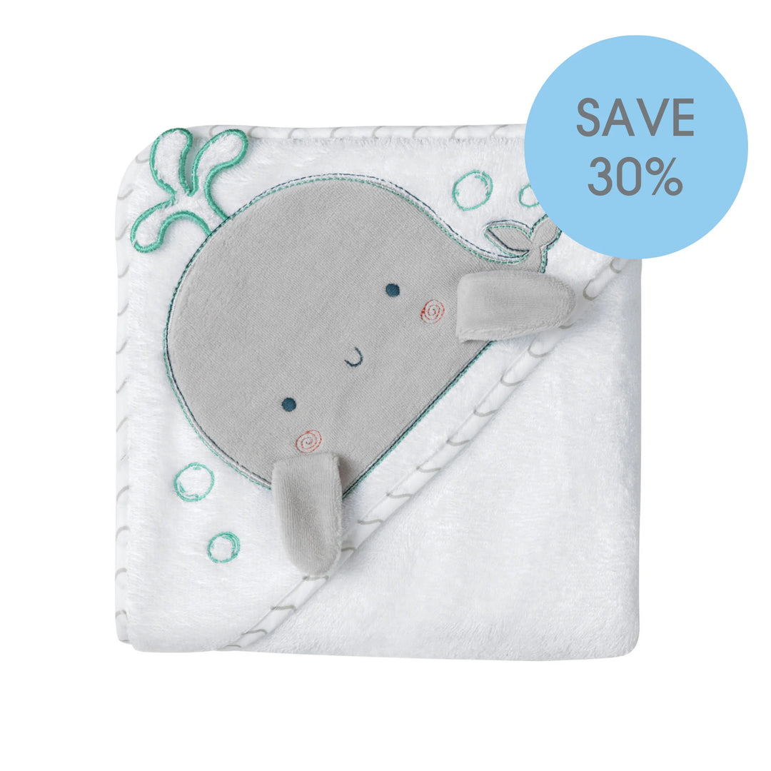 ClevaMama | Bamboo Extra Large Apron Baby Bath Towel (Outlet)