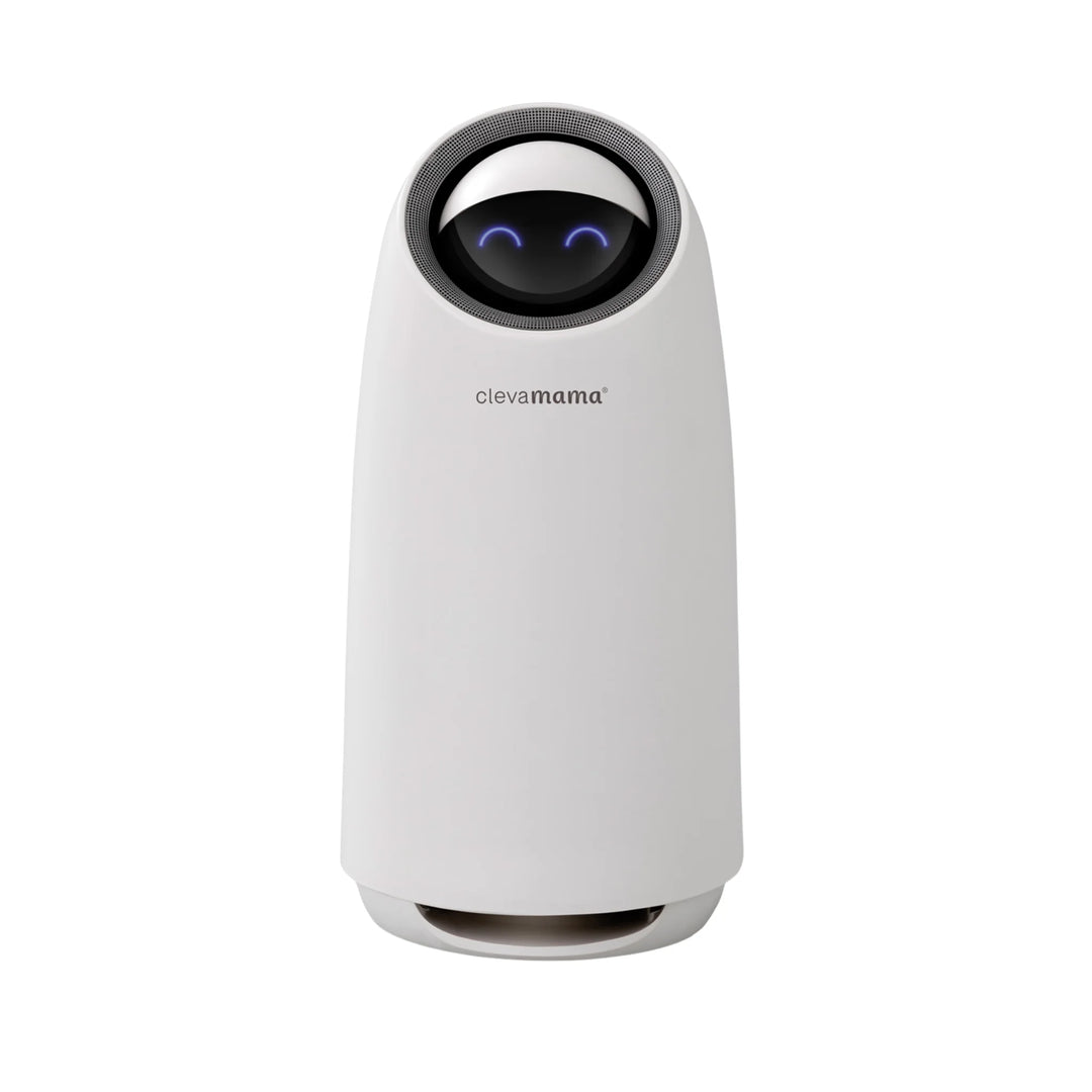 ClevaPure Air Purifier by ClevaMama with medical-grade HEPA H13 filter — sleek, modern air purifier that removes 99.95% of airborne allergens, dust, pollen, bacteria, and odours for cleaner home air.