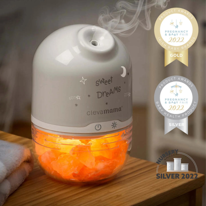 ClevaMama | ClevaPure™ Himalayan Salt Lamp, Humidifier & Night Light