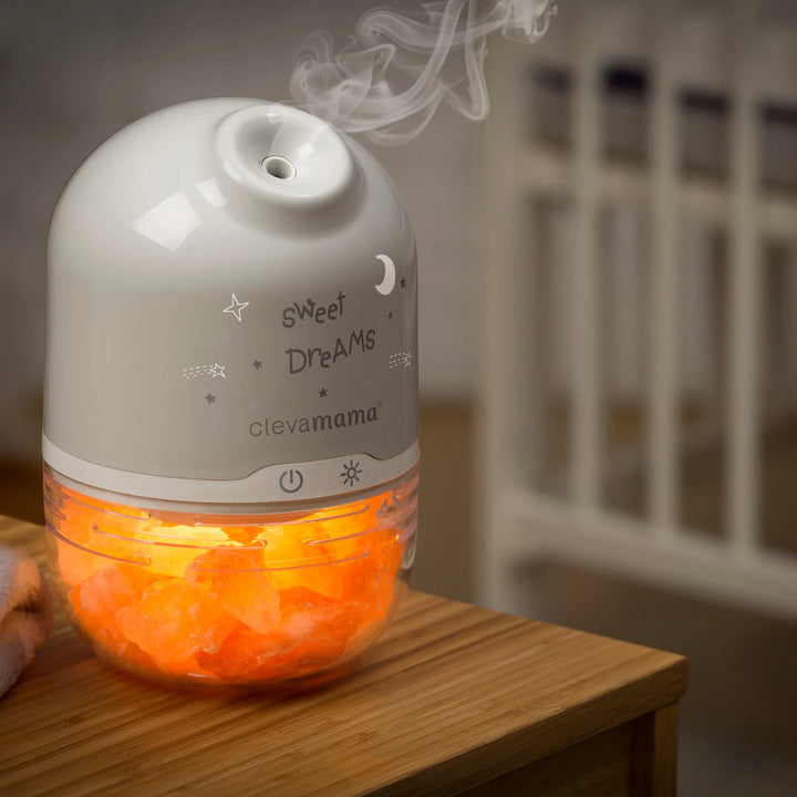ClevaMama | ClevaPure™ Himalayan Salt Lamp, Humidifier & Night Light
