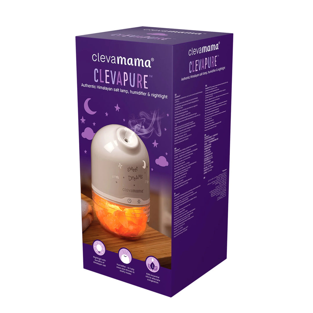 ClevaMama | ClevaPure™ Himalayan Salt Lamp, Humidifier & Night Light