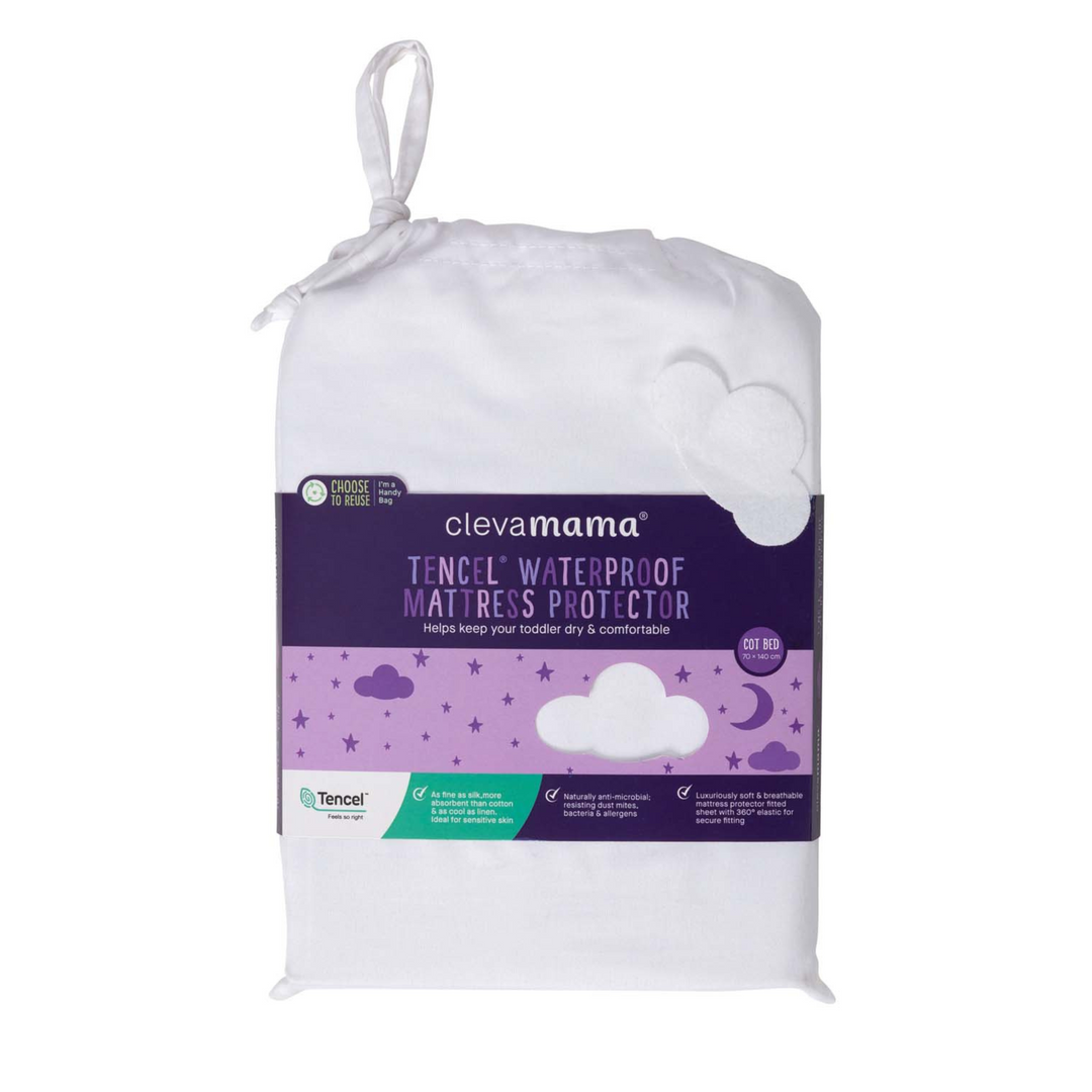 ClevaMama | Tencel® Fitted Waterproof Mattress Protector