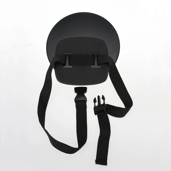 This is a product image of the back of the mirror, showing the adjustable straps.