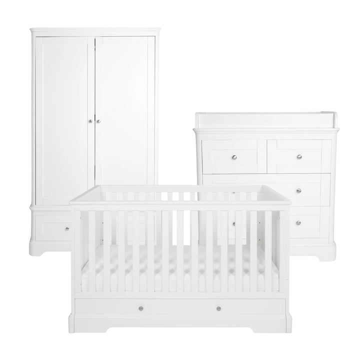 Gaia Baby | Leto Cot Bed, Dresser & Wardrobe Room Set