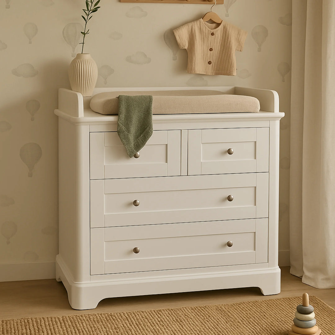 Gaia Baby | Leto Cot Bed, Dresser & Wardrobe Room Set