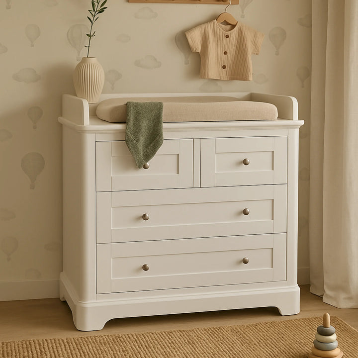 Gaia Baby | Leto Cot Bed, Dresser & Wardrobe Room Set