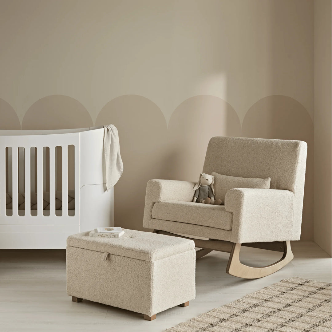 Gaia Baby | Serena Bouclé Rocking & Nursing Chair