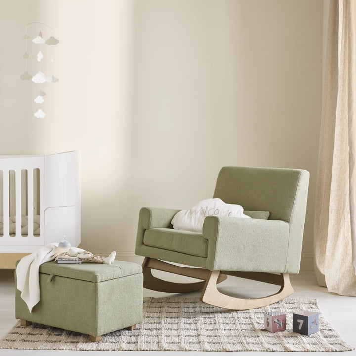 Gaia Baby | Serena Bouclé Rocking & Nursing Chair