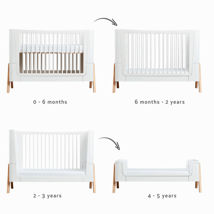 Gaia Baby | Hera Cot Bed, Dresser & Changer Set