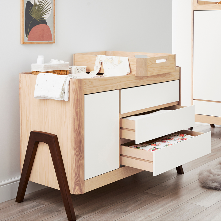 Gaia Baby | Hera Cot Bed, Dresser & Changer Bundle