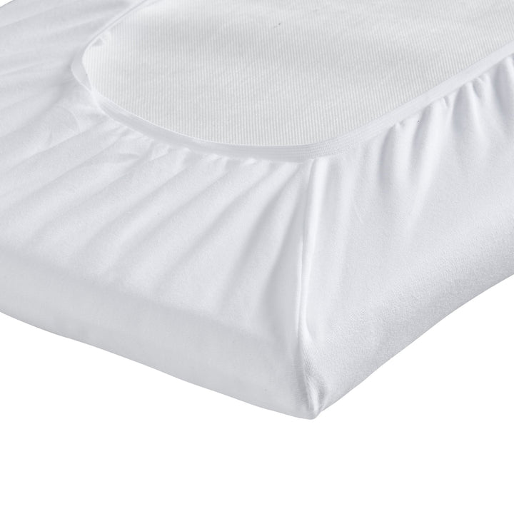 Gaia Baby Hera Organic Fitted Sheet for Hera Bedside Crib on a mattress 