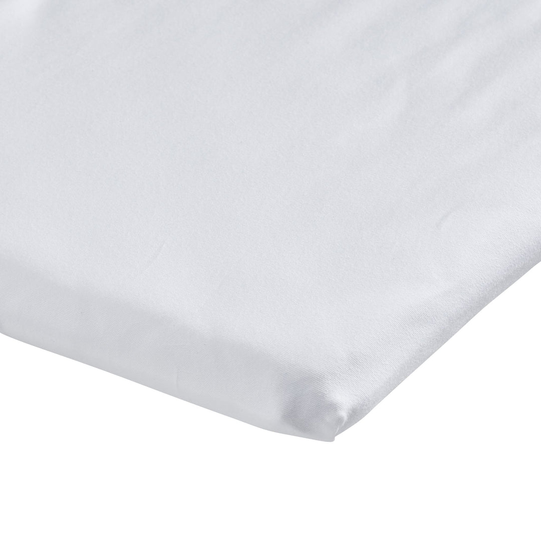 Gaia Baby Hera Organic Fitted Sheet for Hera Bedside Crib on a mattress