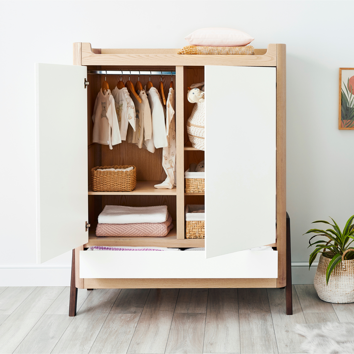 Gaia Baby | Hera Cot Bed, Dresser, Changer & Wardrobe Bundle