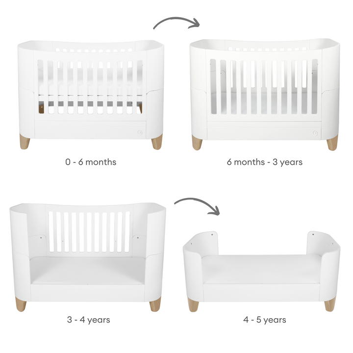 Gaia Baby | Serena Cot Bed & Dresser Set