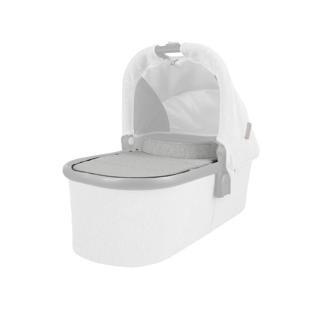 UPPAbaby Bassinet V2 Boot Cover in Anthony (light grey) on a white background
