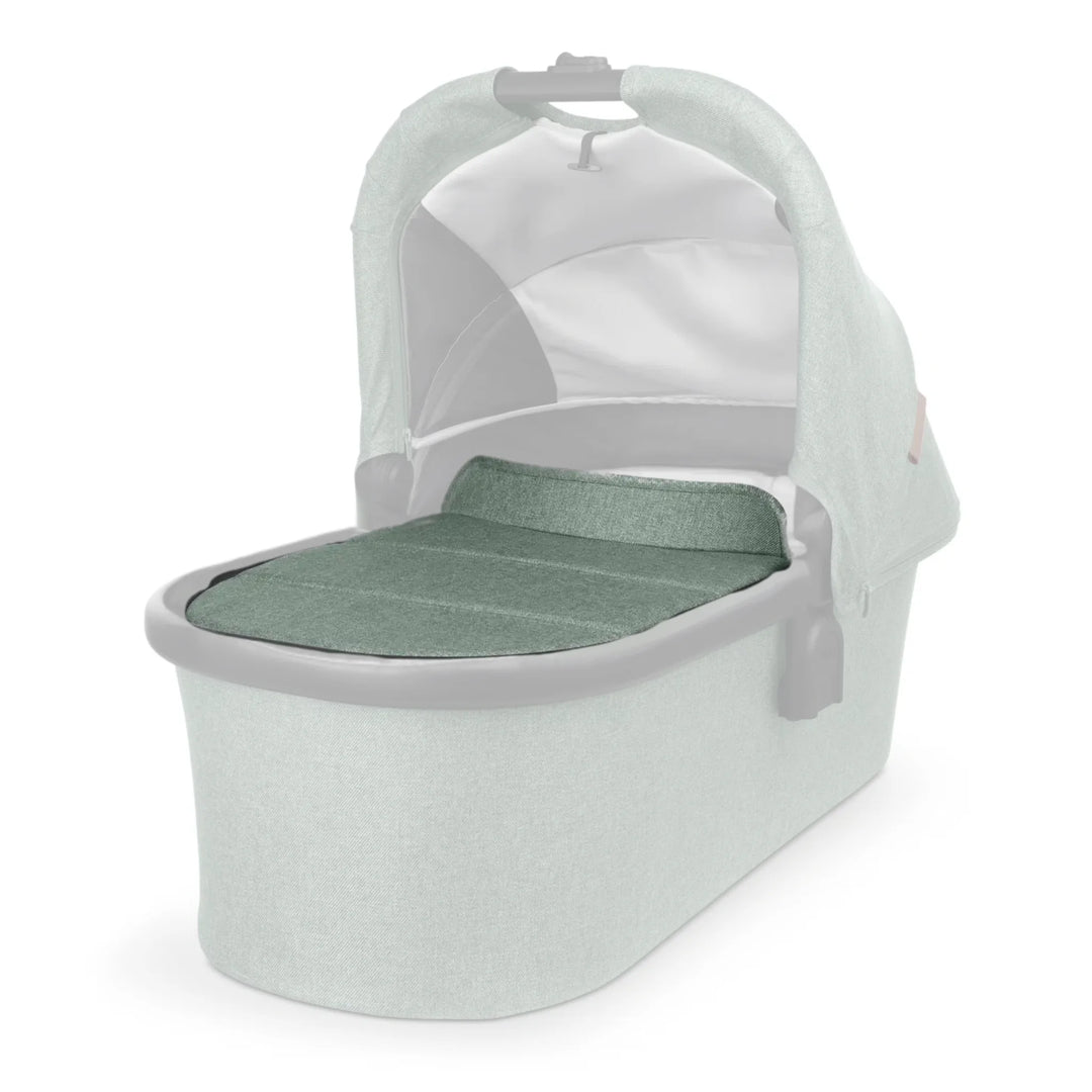 UPPAbaby Bassinet V2 Boot Cover in Gwen (green) on a white background