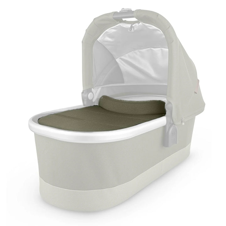 UPPAbaby Bassinet V2 Boot Cover in Hazel (green) on a white background
