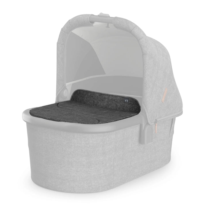 UPPAbaby Bassinet V3 Boot Cover in Greyson (grey) on a white background