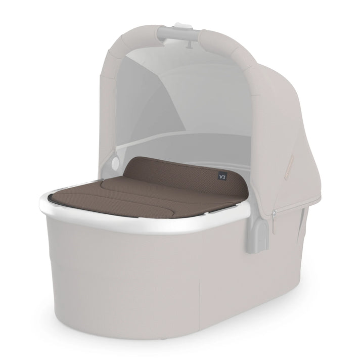 UPPAbaby Bassinet V3 Boot Cover in Theo (brown) on a white background