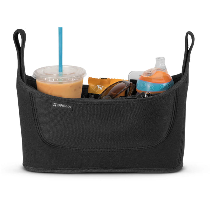 UPPAbaby Carry-All Parent Stroller Organiser with insulated cup holders and storage for drinks, snacks and baby essentials.