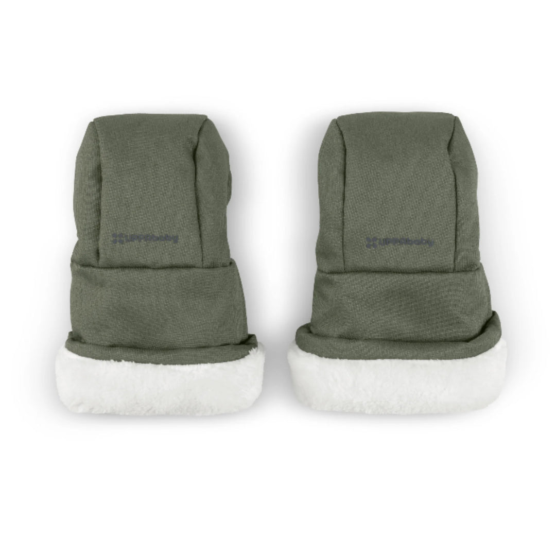 UPPAbaby Cozy Handmuffs Evelyn pushchair hand warmers, pair of insulated stroller mitts with soft fleece lining designed to keep hands warm in cold weather.