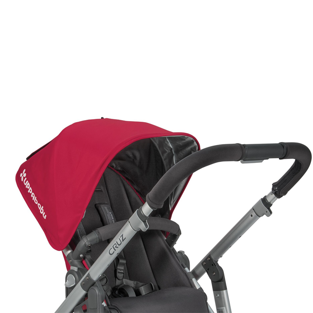 Replacement foam handlebar covers on an UPPAbaby Cruz stroller