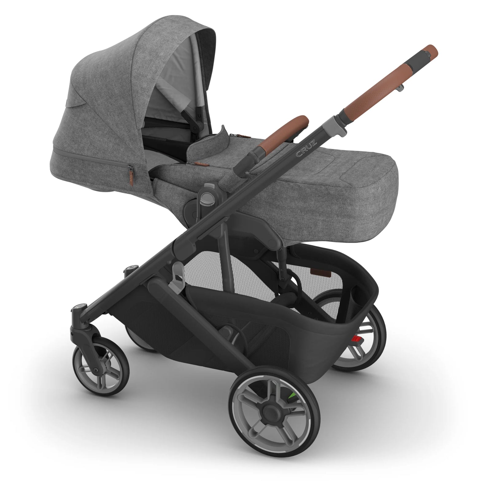 UPPAbaby Cruz V3 with newborn cover attached in Greyson.
